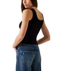 GUESS TRIANGLE PATCH d&eacute;bardeur jetbla - T-shirt - 2