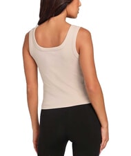 GUESS TRIANGLE PATCH d&eacute;bardeur taupe &eacute;clatant - T-shirt - 2