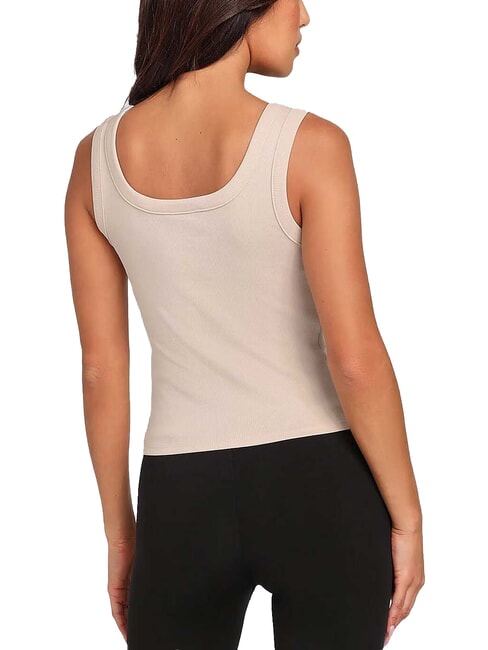 TRIANGLE PATCH d&eacute;bardeur taupe &eacute;clatant - T-shirt