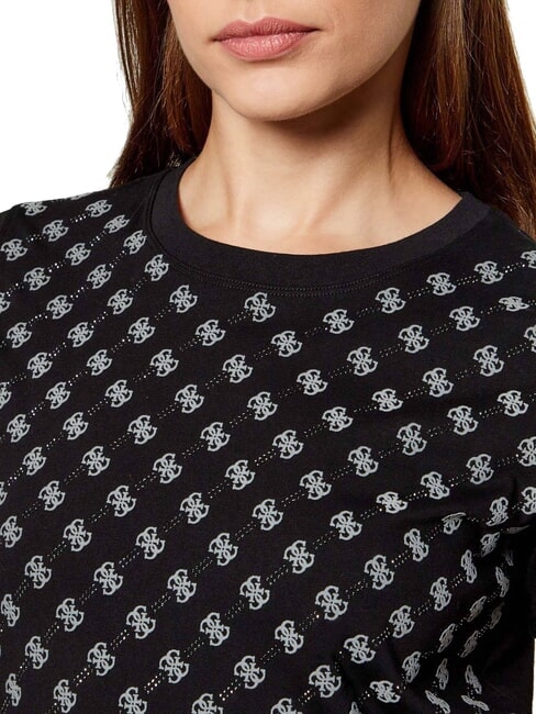 ALLOVER T-shirt en coton jetbla - T-shirt