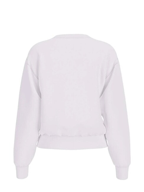 STUDDED LOVE Sweat-shirt ras du cou avec imprim&eacute; clout&eacute; blanc pur - Sweat-shirts pour femmes