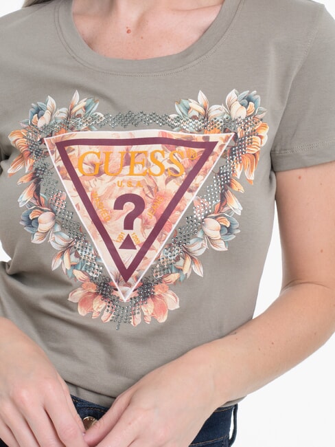 TRIANGLE FLOWERS T-shirt extensible avec imprim&eacute; feuille de sauge - T-shirt