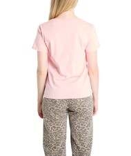 GUESS SS CN KRYSTAL TRIANGLE T-shirt &agrave; manches courtes avec clous et strass perle rose - T-shirt - 2