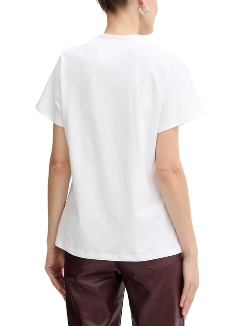 MOCK T-shirt en coton blanc pur - T-shirt