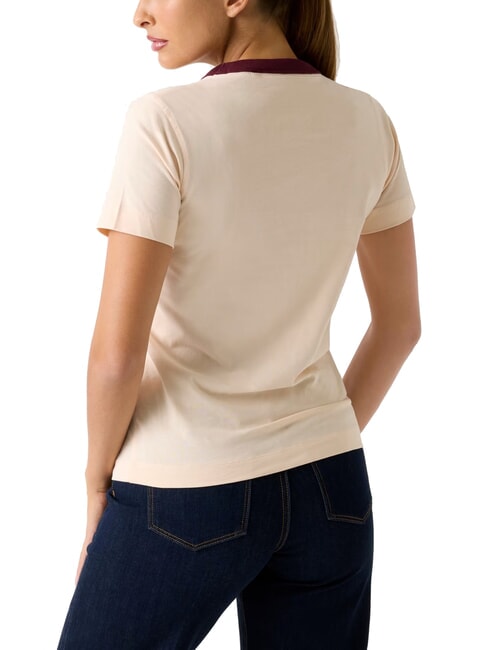 COLLEGE T-shirt en coton pivoine p&ecirc;che - T-shirt