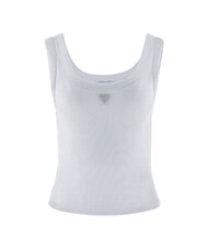 GUESS TRIANGLE PATCH d&eacute;bardeur blanc pur - T-shirt - 4