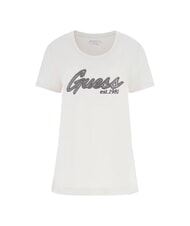 GUESS HOT FIX T-shirt en coton pierre en sourdine - T-shirt - 4