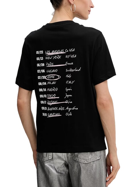 TOUR DATES T-shirt en coton jetbla - T-shirt