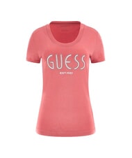 GUESS SS LOGO T-shirt &agrave; manches courtes corail - T-shirt - 3