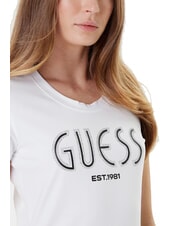 GUESS SS LOGO T-shirt &agrave; manches courtes blanc pur - T-shirt - 3