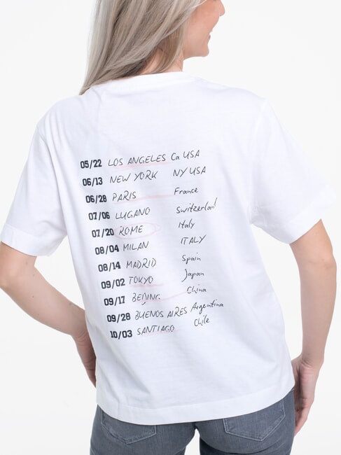 TOUR DATES T-shirt en coton blanc pur - T-shirt