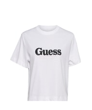 GUESS TOUR DATES T-shirt en coton blanc pur - T-shirt - 3
