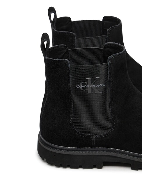 CK JEANS Bottines en daim triple noir - Chaussures Homme
