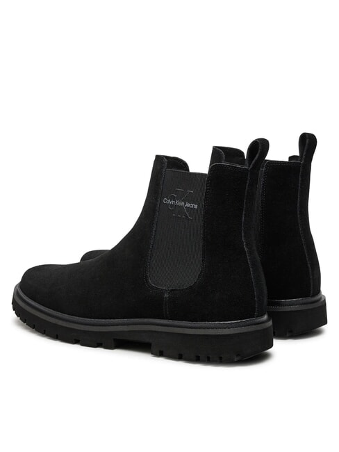 CK JEANS Bottines en daim triple noir - Chaussures Homme