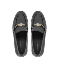 TOMMY HILFIGER TH  Mocassins en cuir noir - Chaussures Femme - 4