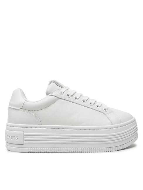 BOLD PLATF LOW Baskets en cuir blanc - Chaussures Femme