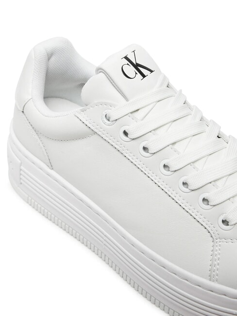 BOLD PLATF LOW Baskets en cuir blanc - Chaussures Femme