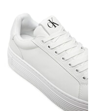 CALVIN KLEIN BOLD PLATF LOW Baskets en cuir blanc - Chaussures Femme - 3