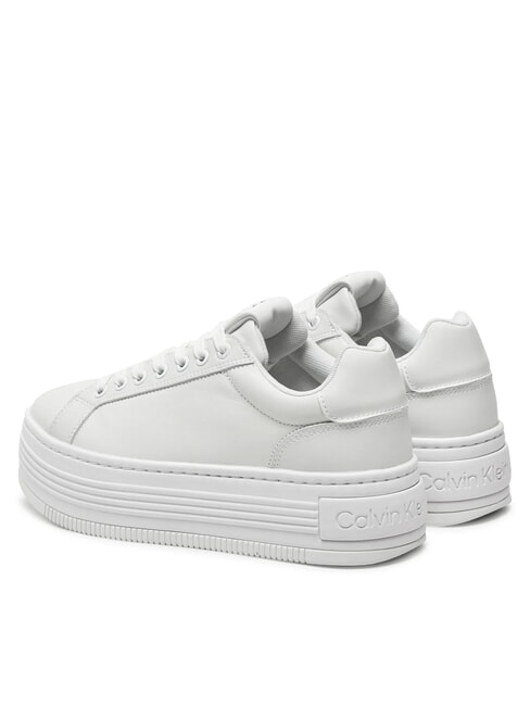 BOLD PLATF LOW Baskets en cuir blanc - Chaussures Femme