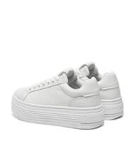 CALVIN KLEIN BOLD PLATF LOW Baskets en cuir blanc - Chaussures Femme - 5