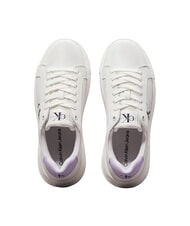 CALVIN KLEIN CK JEANS  Chunky Cupsole Baskets en cuir blanc - Chaussures Femme - 4