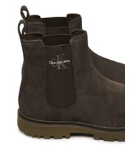 CALVIN KLEIN CK JEANS Bottines en daim brun - Chaussures Homme - 4
