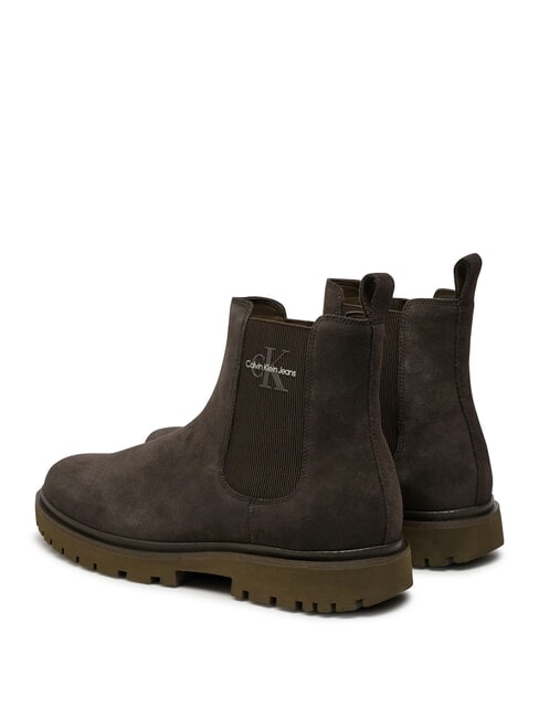 CK JEANS Bottines en daim brun - Chaussures Homme