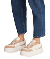 CALVIN KLEIN BOLD FLATF LOW LACE Baskets blanc - Chaussures Femme - 6