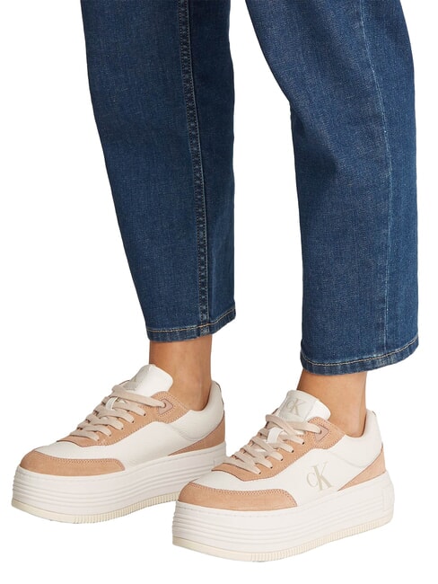 BOLD FLATF LOW LACE Baskets blanc - Chaussures Femme