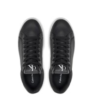CALVIN KLEIN BOLD PLATF LOW Baskets en cuir noir - Chaussures Femme - 4