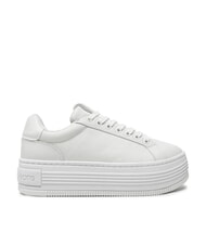 CALVIN KLEIN BOLD PLATF LOW Baskets en cuir blanc - Chaussures Femme - 2