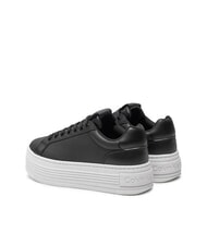 CALVIN KLEIN BOLD PLATF LOW Baskets en cuir noir - Chaussures Femme - 5
