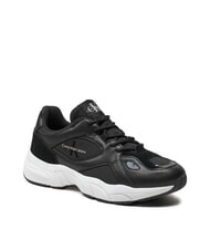 CALVIN KLEIN RETRO TENNIS MIX Baskets noir - Chaussures Femme - 3