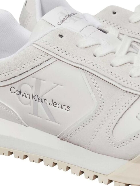 TOOTHY RUNNER Baskets en cuir blanc - Chaussures Femme