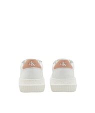 CALVIN KLEIN CK JEANS  Chunky Cupsole Baskets en cuir blanc - Chaussures Femme - 4