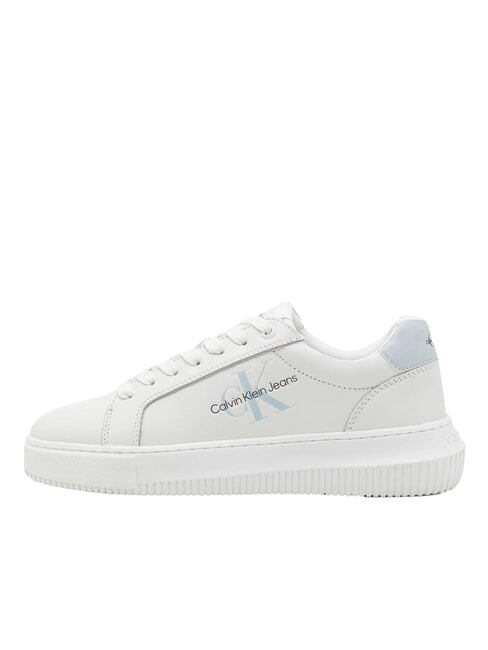 CK JEANS  Chunky Cupsole Baskets en cuir blanc - Chaussures Femme