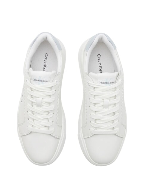 CK JEANS  Chunky Cupsole Baskets en cuir blanc - Chaussures Femme