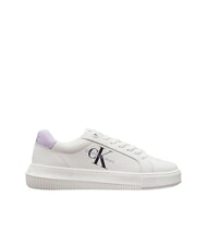 CALVIN KLEIN CK JEANS  Chunky Cupsole Baskets en cuir blanc - Chaussures Femme - 2