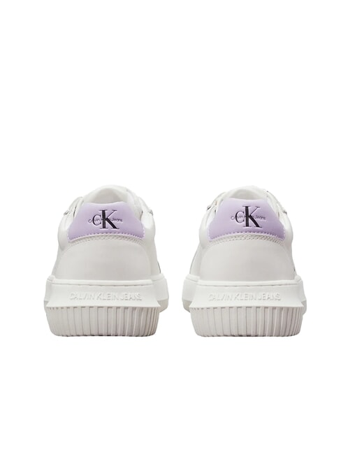 CK JEANS  Chunky Cupsole Baskets en cuir blanc - Chaussures Femme