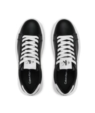 CALVIN KLEIN CK JEANS  Chunky Cupsole Baskets en cuir noir - Chaussures Femme - 5