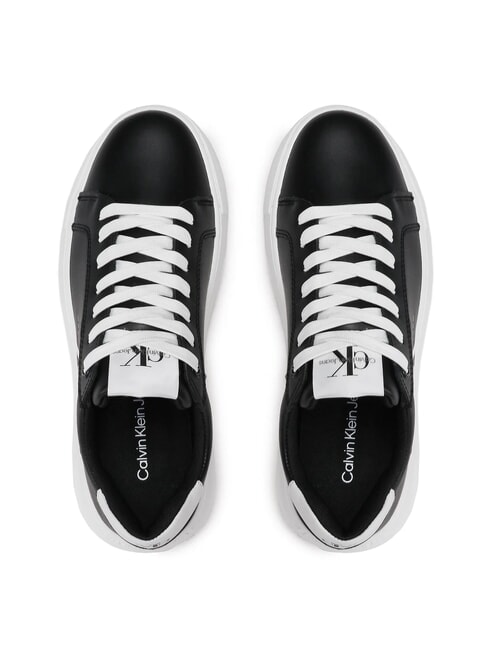 CK JEANS  Chunky Cupsole Baskets en cuir noir - Chaussures Femme