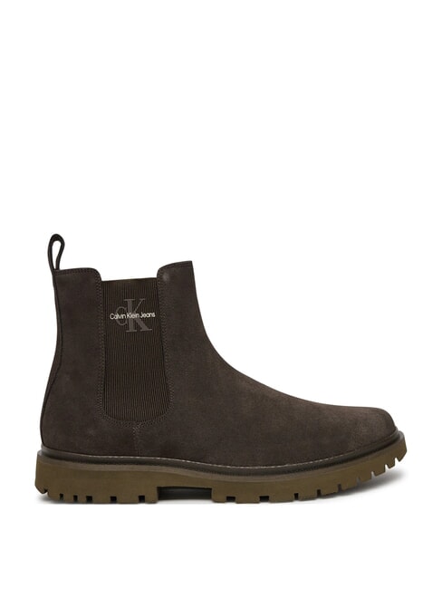 CK JEANS Bottines en daim brun - Chaussures Homme