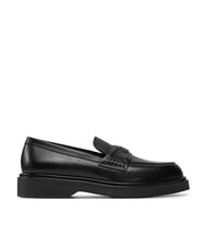 CALVIN KLEIN LOAFER W/HW LTH mocassin en cuir noir - Chaussures Femme - 2