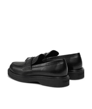 CALVIN KLEIN LOAFER W/HW LTH mocassin en cuir noir - Chaussures Femme - 5