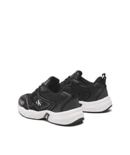 CALVIN KLEIN CK JEANS Retro Tennis Baskets en cuir noir - Chaussures Homme - 6