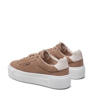CALVIN KLEIN FLATFORM CUP LACE UP baskets en cuir su&eacute;d&eacute; brun - Chaussures Femme - 5