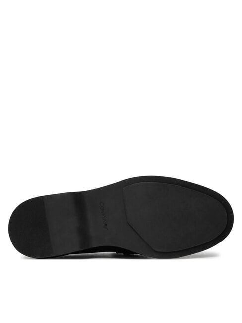LOAFER W/HW LTH mocassin en cuir noir - Chaussures Femme
