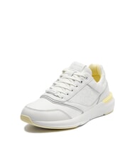 CALVIN KLEIN EPI MONO MIX Baskets en cuir blanc - Chaussures Femme - 3