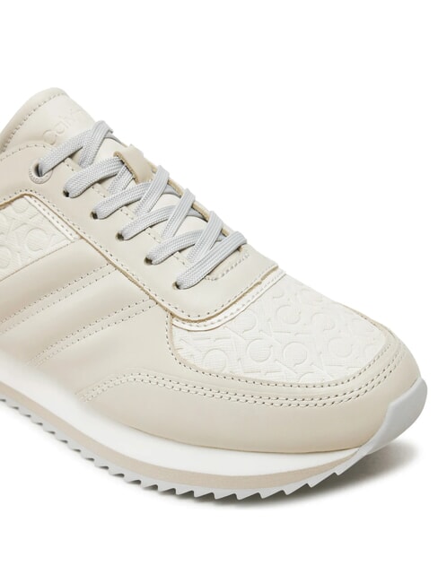 RUNNER LACE UP SAFF Baskets en cuir gris - Chaussures Femme