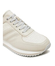 CALVIN KLEIN RUNNER LACE UP SAFF Baskets en cuir gris - Chaussures Femme - 3